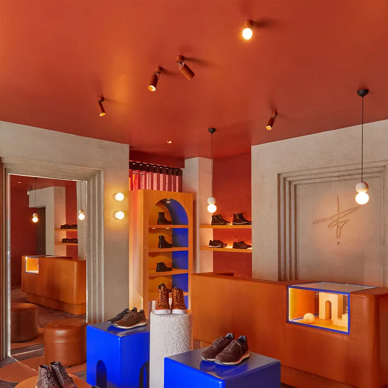 Minimalist Terrazzo Pendant Light Nordic Staircase Light Bar Restaurant Simple Bedroom Bedside Pendant Lamp - Image 5