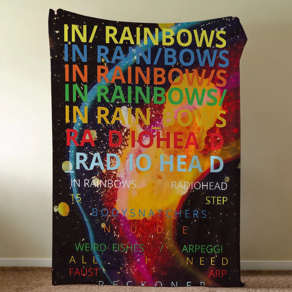 Album Blanket Throw Super Cosy Plush Living Room Sofa Couch Childish R-R-RadioheadS-ES Birthday Gifts