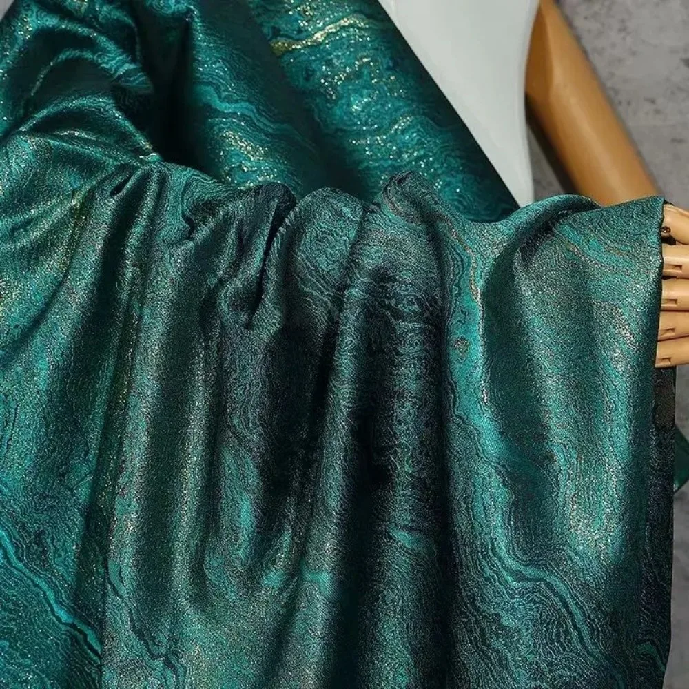1mX1.5m Jacquard Fabric Brocade Polyester Material Profile Outerwear Cloth Ethnic Style Clothing Designer Fabrics For Diy Sewing