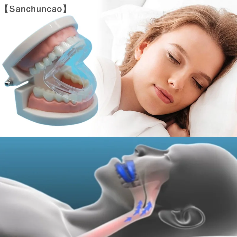 Anti Snoring Kit Grinding Mouthpiece Anti Snore Mouith Guard Custom Molding & Adjustable Adjustment With Storage Case