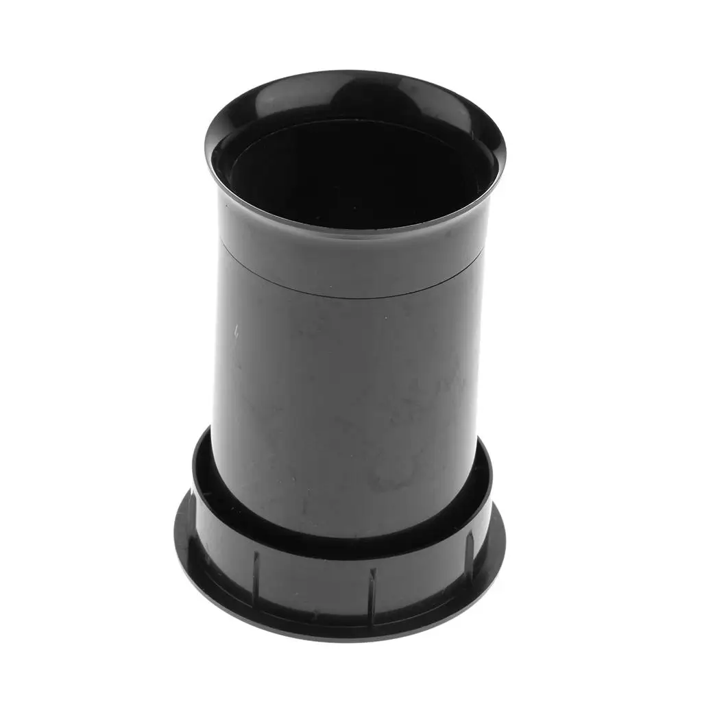 Black Plastic Speaker Port Tube Enhancer Speaker Cabinet Port Tube Bass Air Vent for Home Audio