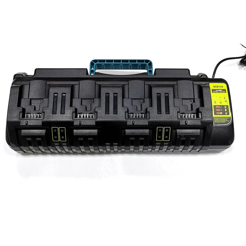Newest 4 port Tool Accessory Dcb104 Li-Ion Battery Charger Usb Out 5V For Dewalt 14.4V 18V DCB180 DCB181 DCB203 Dcb205 Dcb200