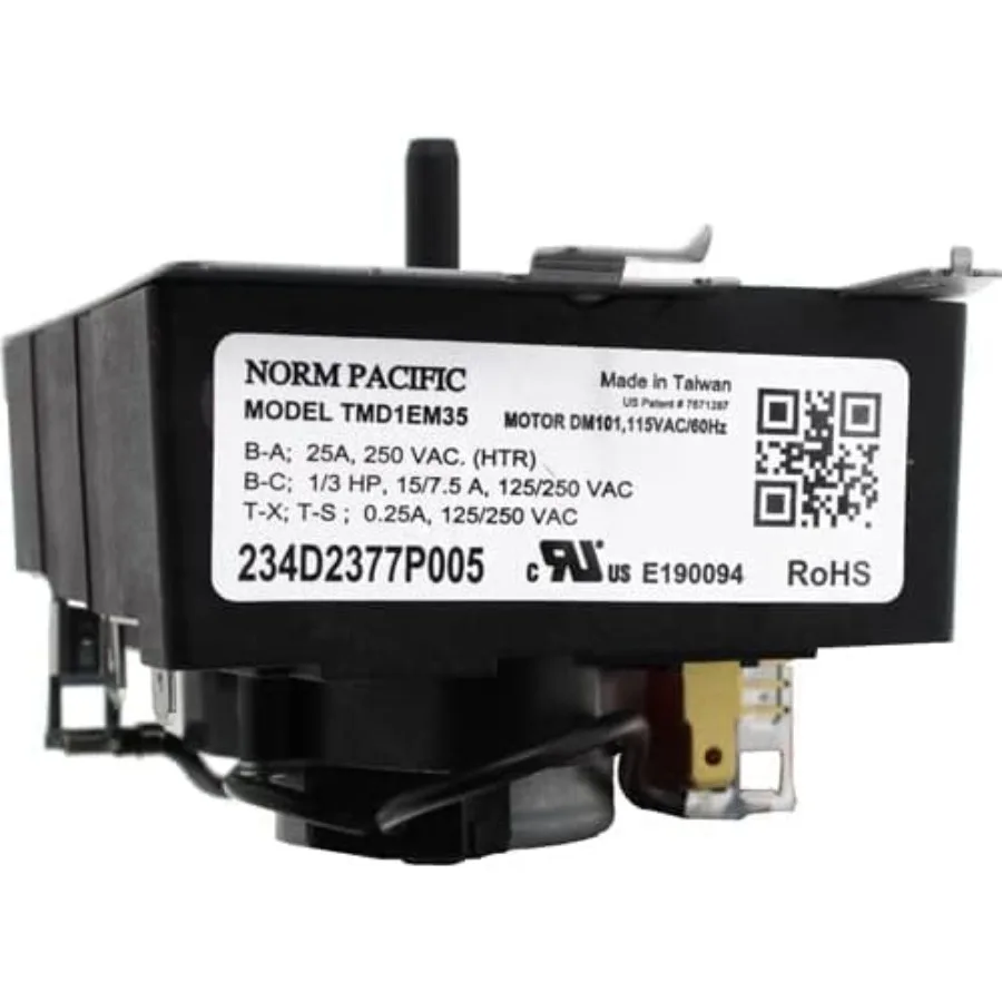 

234D2377P005 - OEM Upgraded Replacement for General Electric Dryer Timer - Norm Pacific TMD1EM35 - WE04X25280