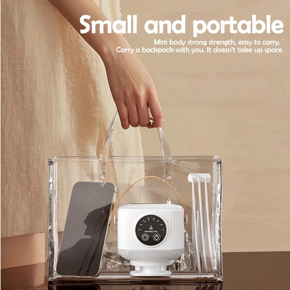 D5 Camping Lantern with Night Light Ceiling Fan 4-speed Adjustable Wind Speed Wireless Remote Control Portable Mini Home USB Fan