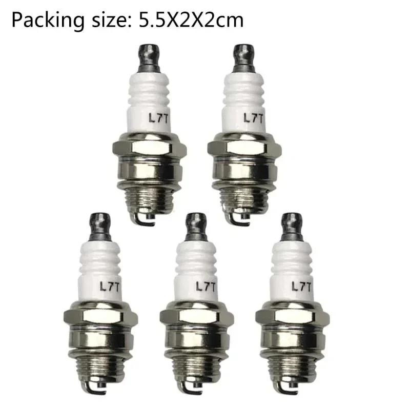 5Pcs Spark Plug Fit for L7T BM6A BPMR7A RCJ6Y RCJ7Y WSR5F 33cc-49cc Trimmer Blower Replacements Accessory-V003