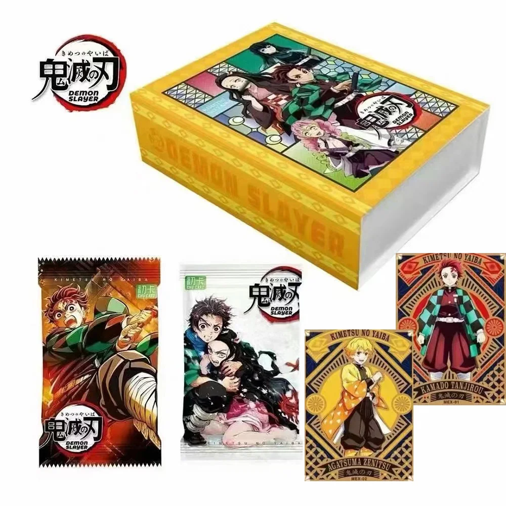 Tarjeta de colección Demon Slayer, Nezuko, Tanjirou, Kimetsu, Yaiba, Anime Booster Box, ACG Hobby Gift, nuevo