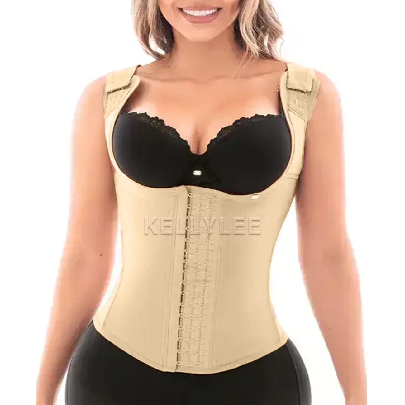 

Компрессионный жилет для похудения талии и живота, стильное корректирующее белье, женский формирователь живота с открытой грудью, утягивающий Fajas 2026