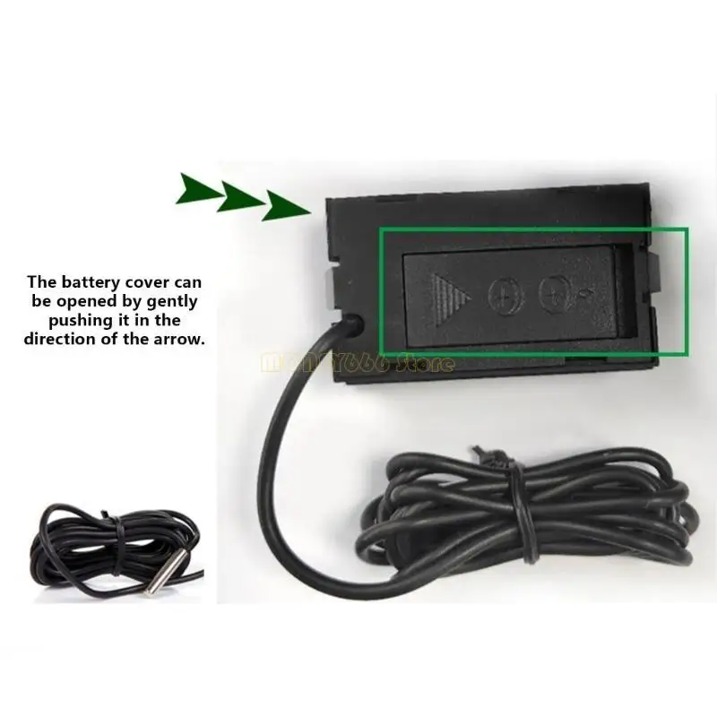 F62C ЖК -дисплей Thermometters с зондом измерения температуры воды измеритель цифровые термометры для холодильника аквариумной