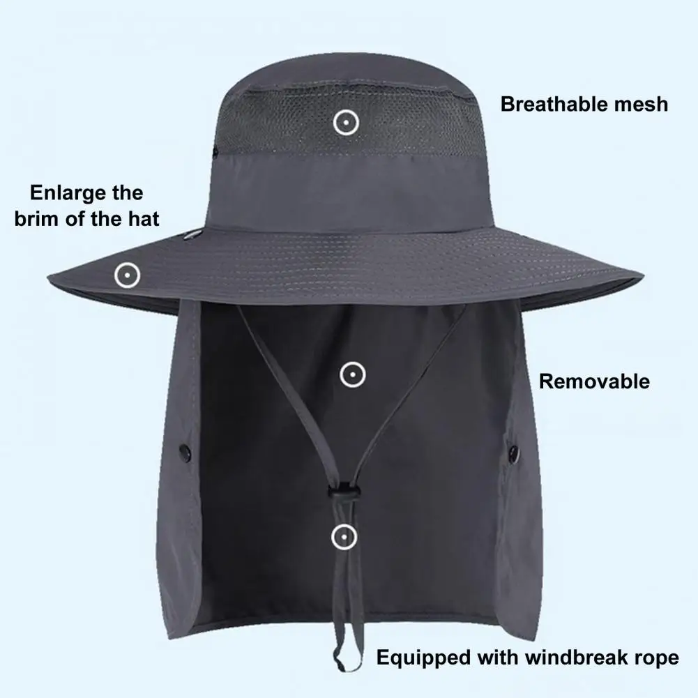 Brim Sun Hat Sun Hat with Neck for Outdoor Activities Windproof Anti uv Breathable Cap for Gardening Fishing More Sun