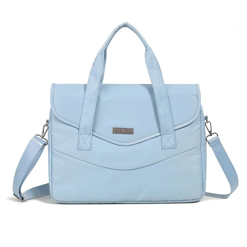 Ins однотонная легкая сумка для ноутбука портативная женская сумка 13,3 14 15,6 16 дюймов деловые водонепроницаемые портфели сумки-мессенджеры