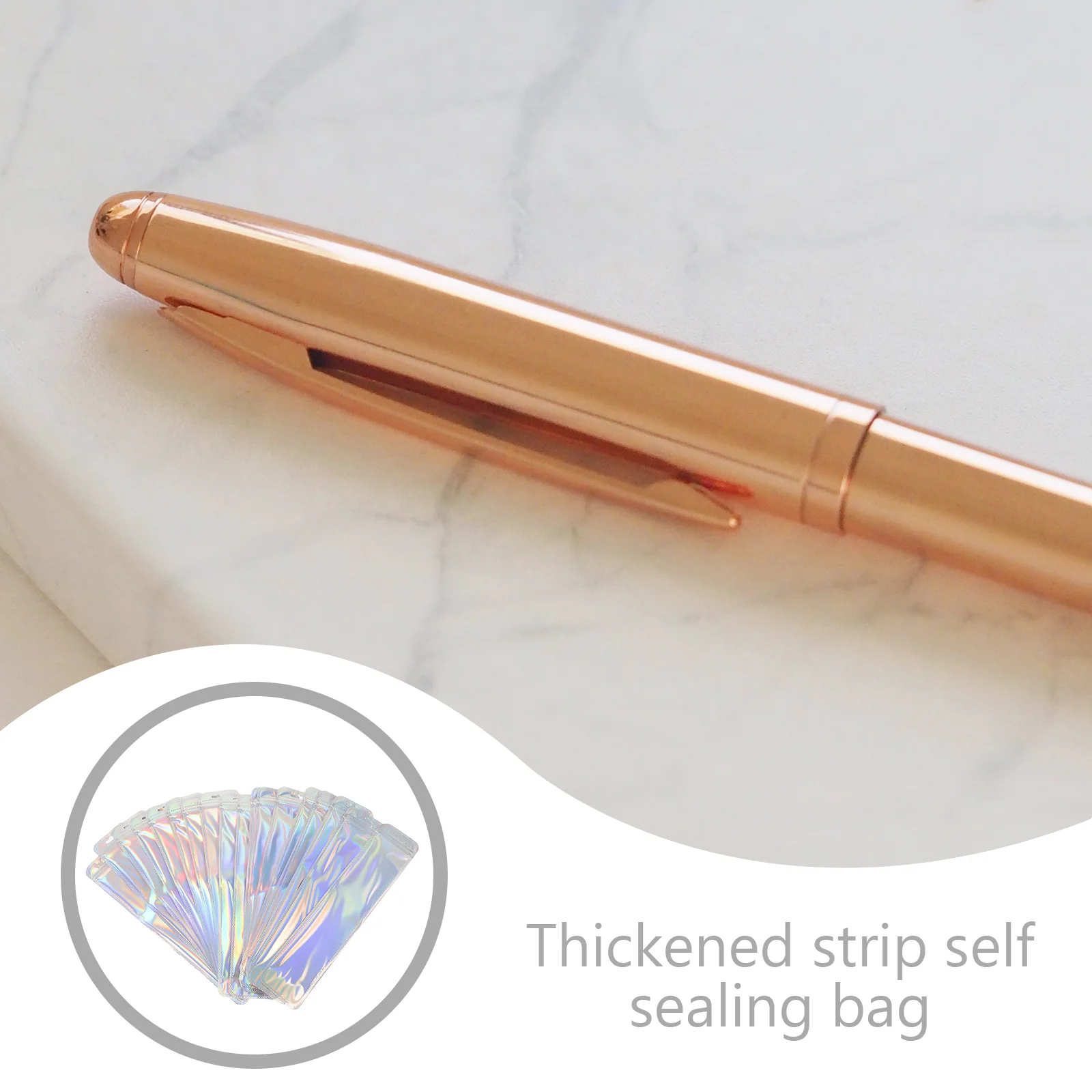 50 ชิ้น 1 ชุด/50 ชิ้น (65*24 เงิน (50 ชิ้น)) ถุงปิดผนึกแบบใช้ซ้ําได้ Self ยาวบรรจุภัณฑ์