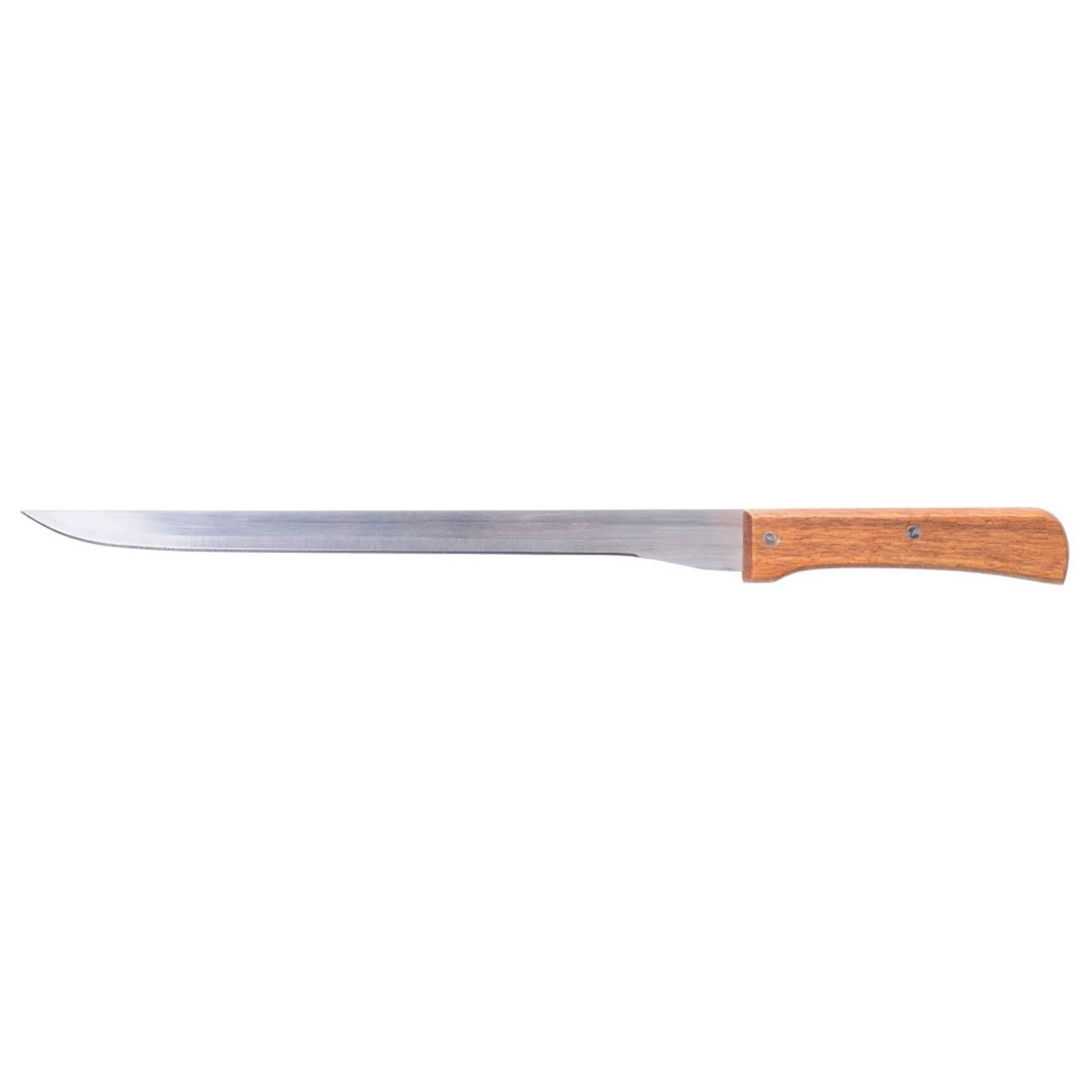 Tradineur wooden handle stainless steel blade ham knife, sharp cutting ham knife, profesi