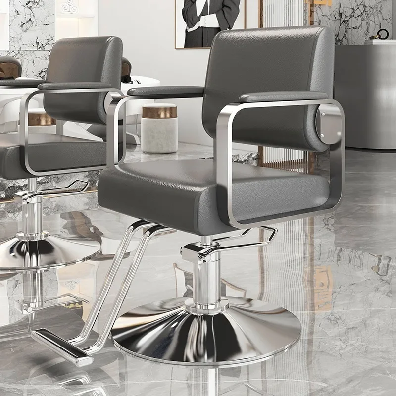 Internet celebrity barber shop hair salon  salon simple  cutting chair can be lifted down perm and dye salon chair