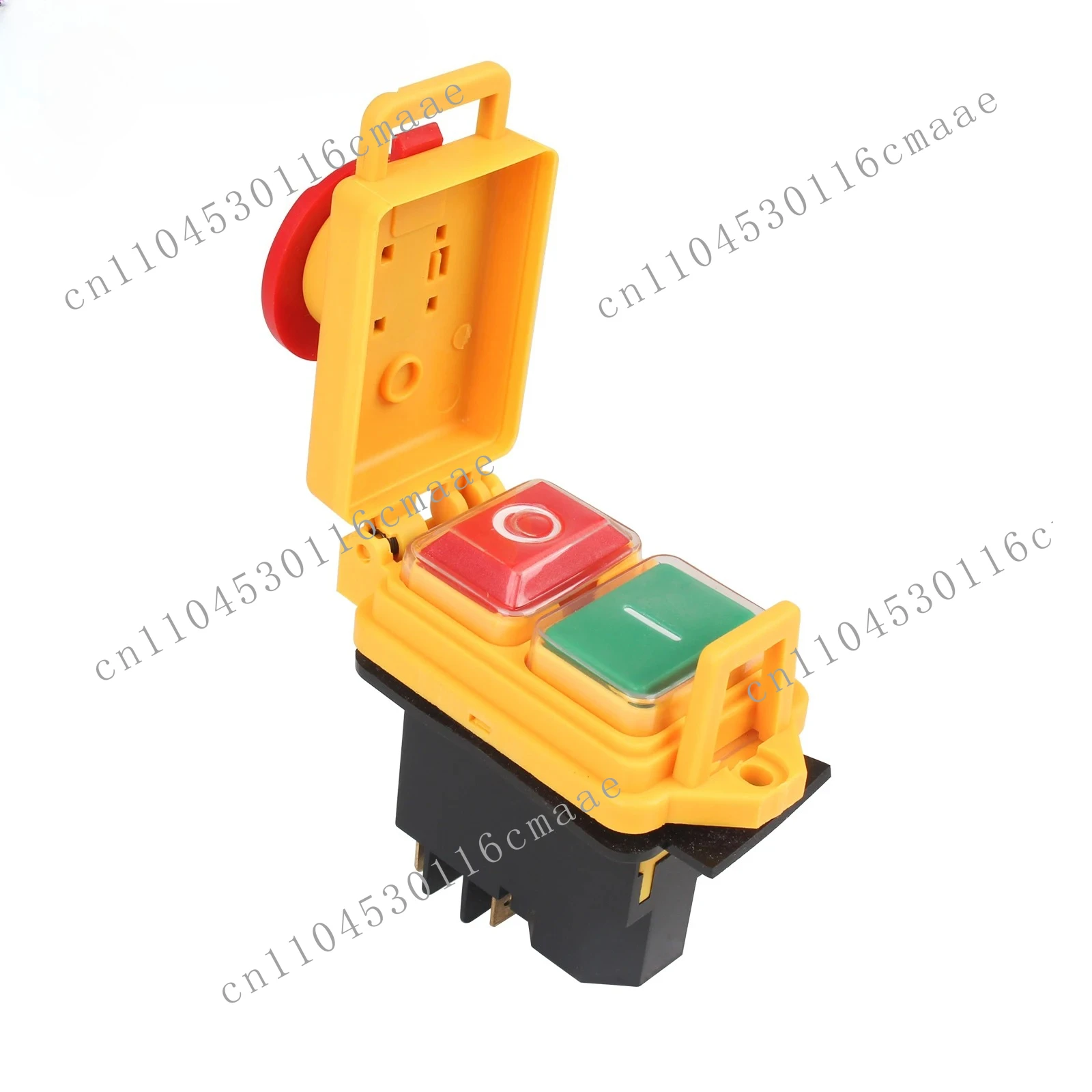 Mini Lathe Accessories KJD17B/1-2 4 PIN Emergency Stop Switch ON-OFF Momentary Reset Push Button