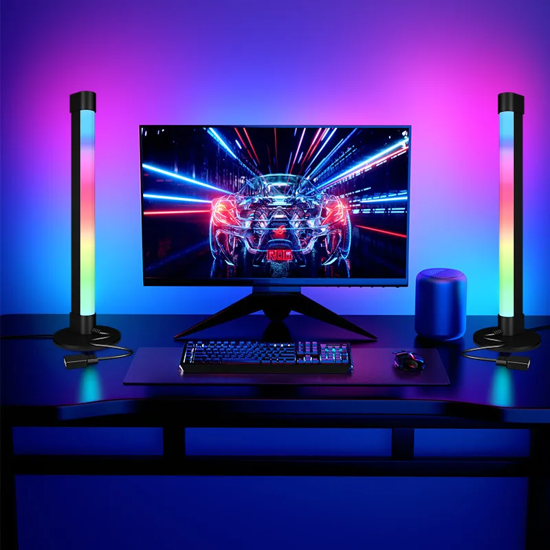 

New RGB Magic TV Background Music Pickup Lamp Computer Desktop Bedside Atmosphere Rhythmic Magic Lantern