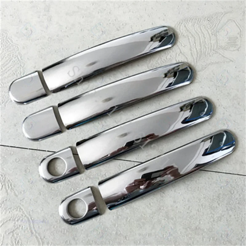 high quality ABS Chrome Door handle Protective covering Cover Trim for Skoda Octavia Fabia Rapid Yeti Car styling