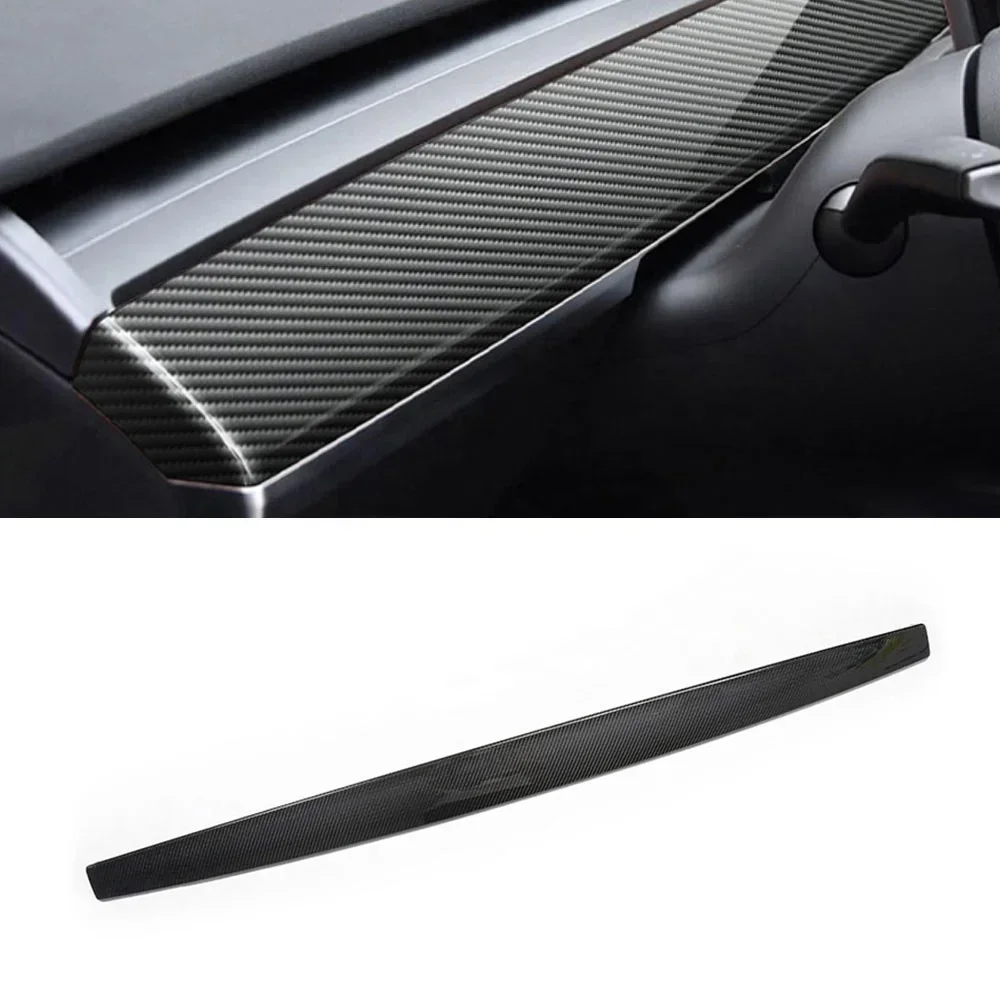 

EV Car Accessories Dash Board Cover Real Dry Carbon Fiber Dashboard Cover For Tesla model 3 Y