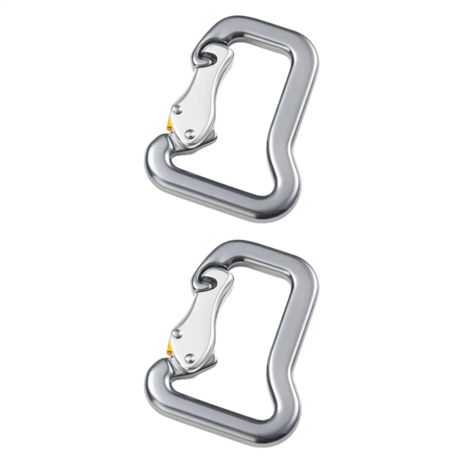 2x Climbing Carabiner Locking Carabiner for Camping Paragliding Rappelling