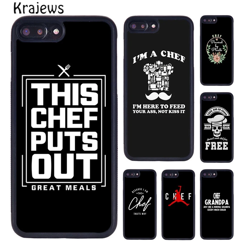 Krajews Cooking profession  Cooking kitchen chef Phone Case For iPhone 16 15 14 plus X XR XS 11 12 13 pro max coque