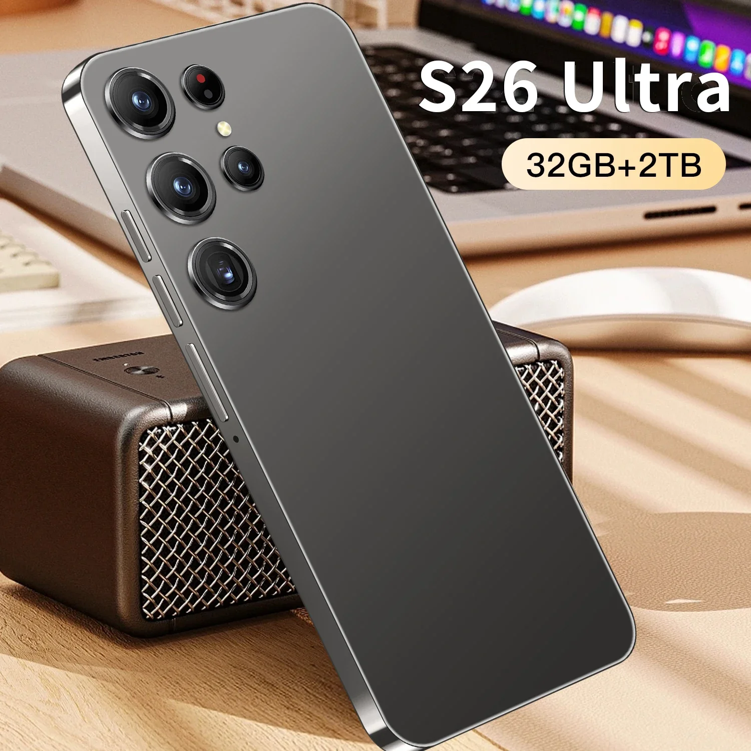 New S26 Ultra Smartphone 5G 7.3 inch 32G + 2T Dual SIM Phone Android14 72MP + 108MP 8000mAh Global EditionPhone Gaming Phone