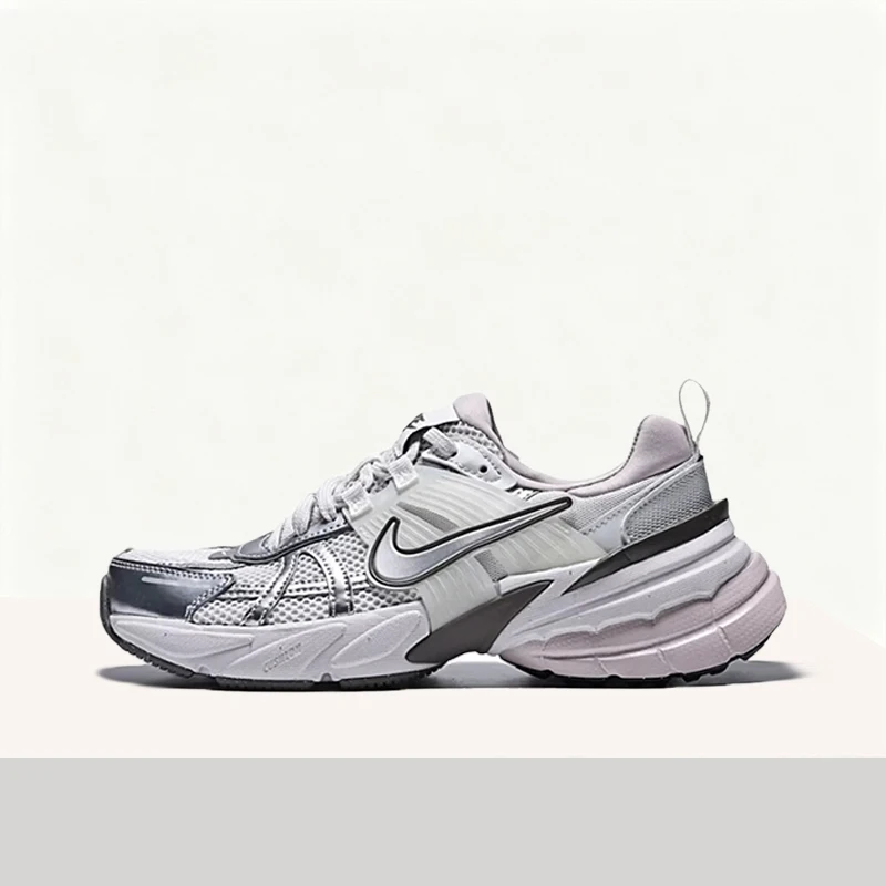 

Nike V2K Run Fashionable Comfortable Versatile Durable Low-Top Rubber Casual Running Shoes Women's Gray FD0736-010