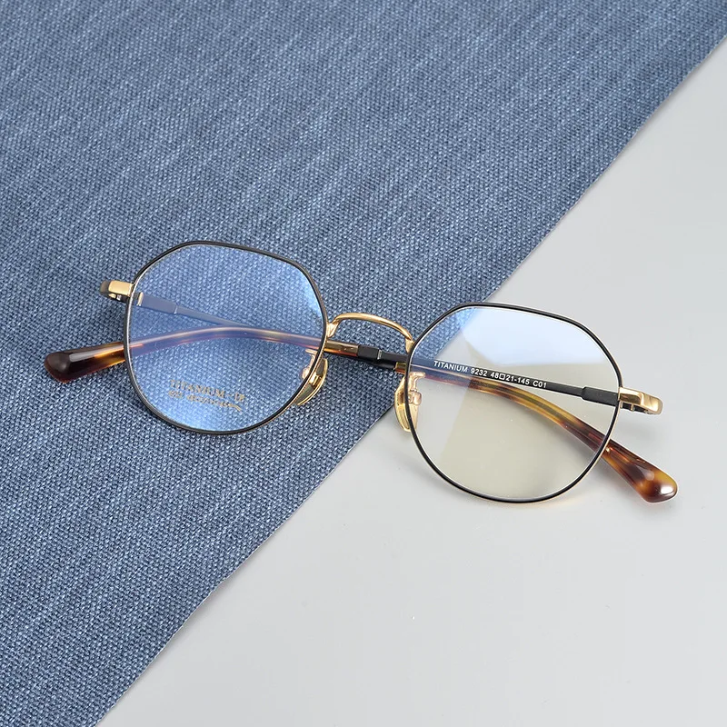 48 Yards Pure Titanium Fashion Full-frame Frame Small Size High Myopia Glasses Thin Reading Glasses Anti-fatigue Blue Light.