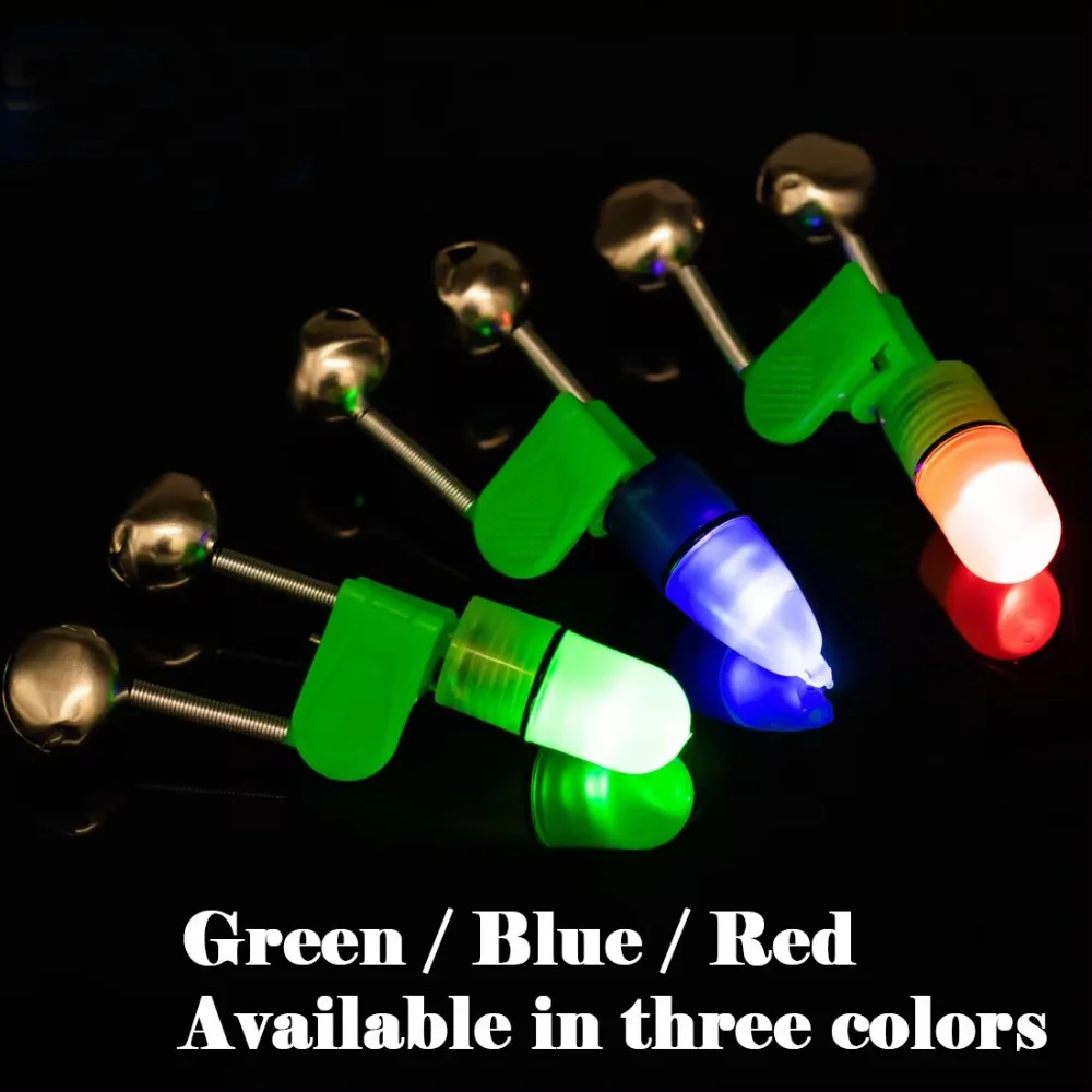 

10 Pcs Easy to Use Anti Slip Fishing Bells for Rods Durable High Sensitivity Bite Bait Alarm Light Clip Catfishing Tackle