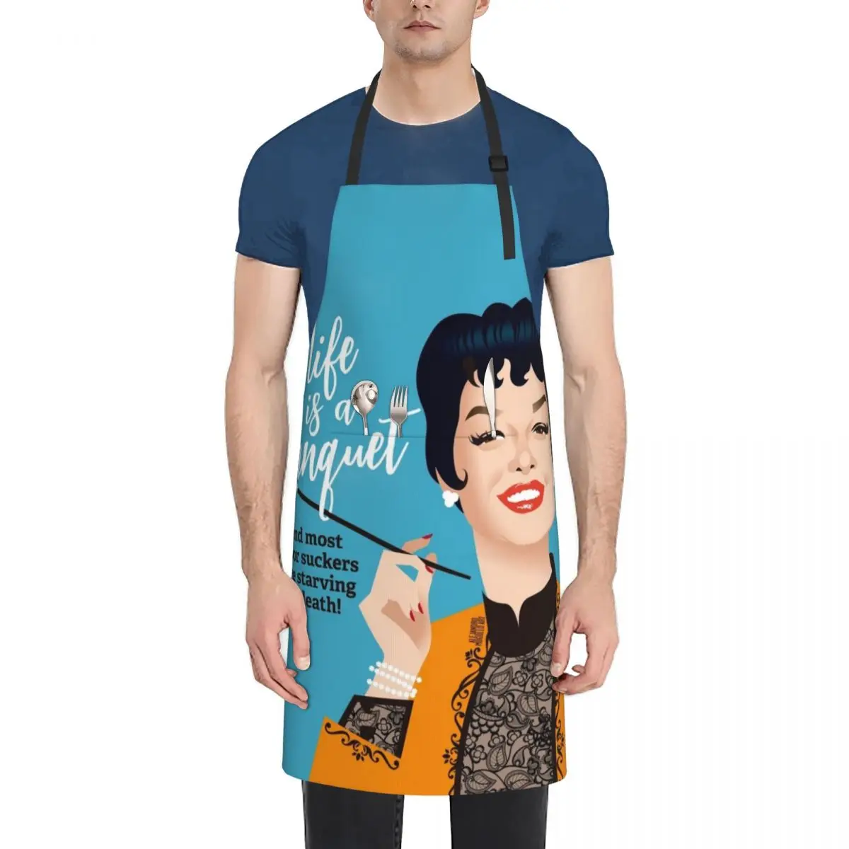 

Banquet! Apron Woman Kitchen Kitchen Man Apron