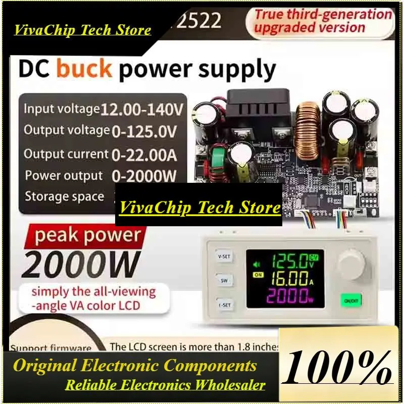 VivaCXY12522 CNC DC Adjustable Stabilized Power Supply Constant Voltage And Current Module 125V/2000W