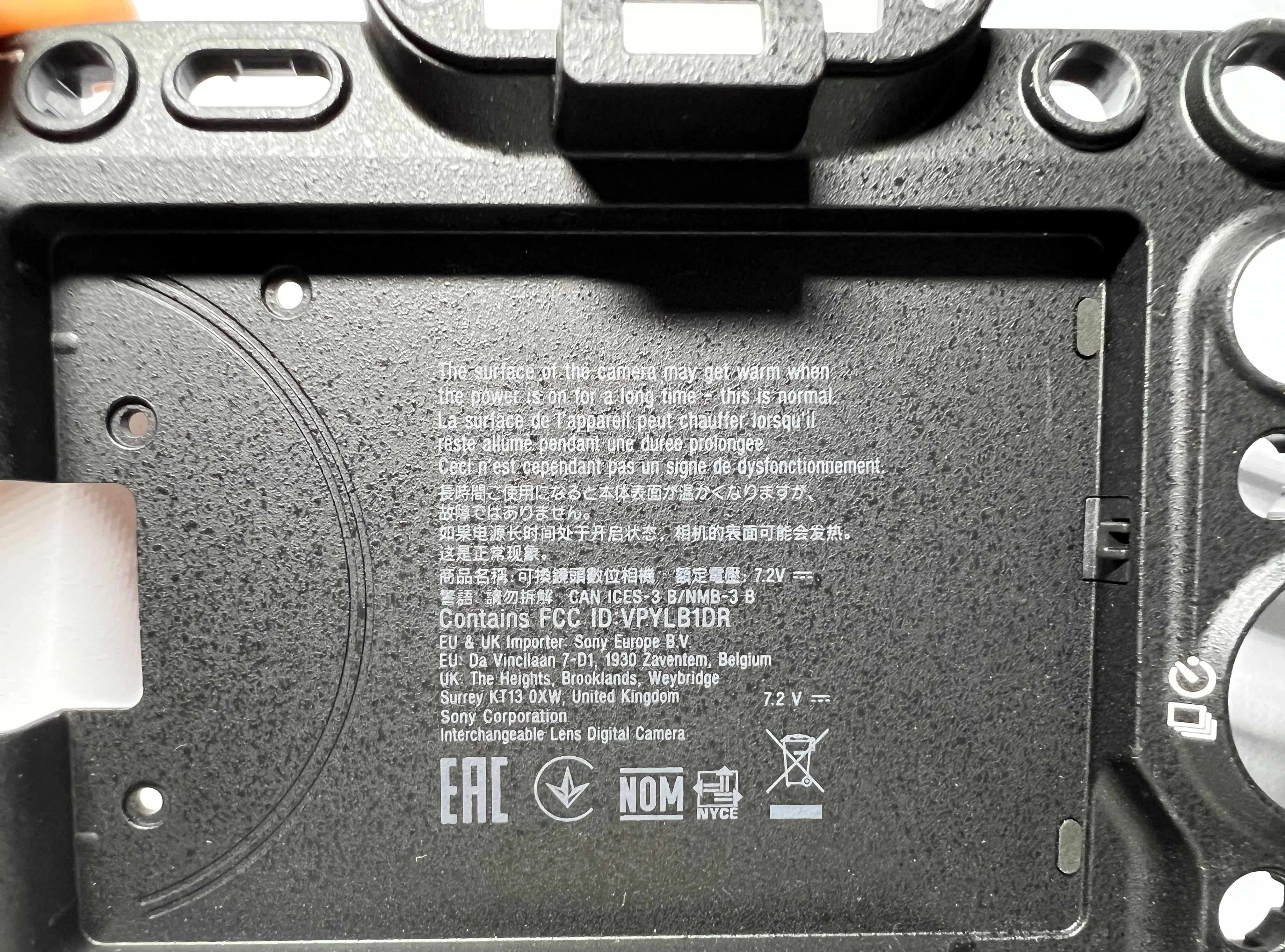 NEW Back Cover with thumb rubber For SONY ILCE-7M4 A7M4 A7IV For Repair Part For Camera