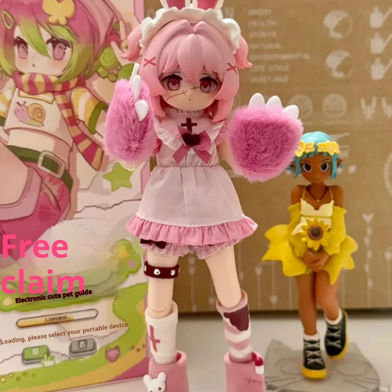 

New Freedom Advocate Bjd Blind Box Electronic Cute Pet Doll Series 10000 Times Handheld Removable Collection Ornament Girl Gifts