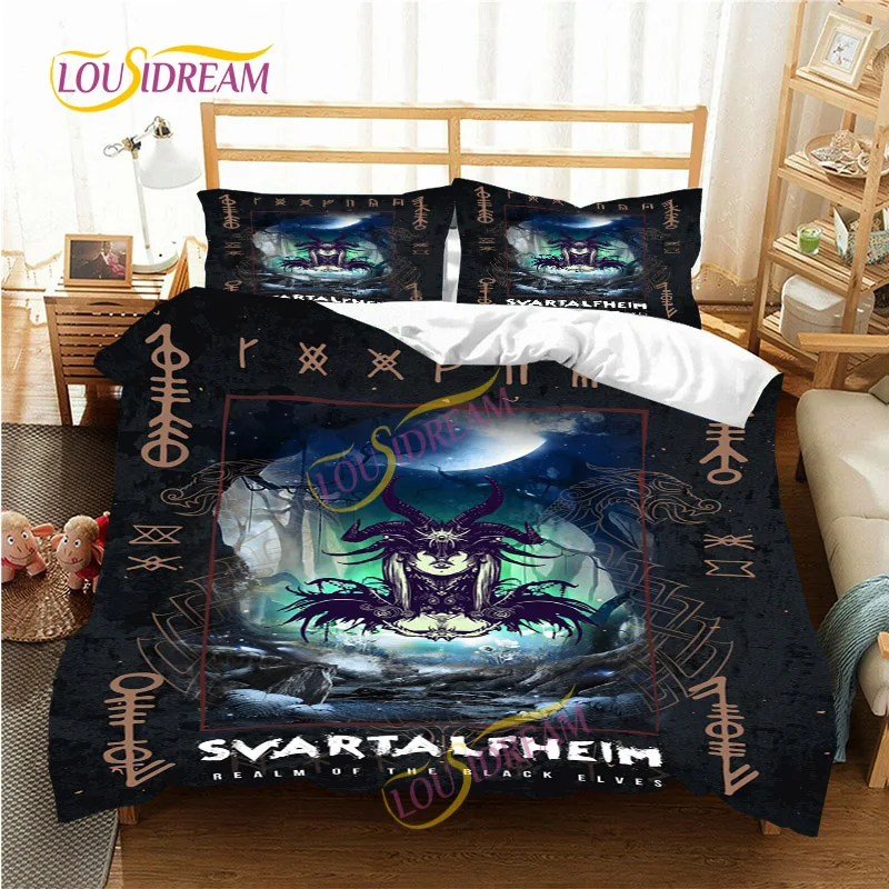 Viking faith personalization Duvet Cover Pillowcase Bedding Set Flat Sheet Three Piece Flat Cover Duvet cover student bedding