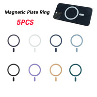 5PCS Magsafe Magnetic Plate Ring Universal Metal Sticker Support Wireless Charger Metal Plate Sheet for Magnet Car Holder Phone