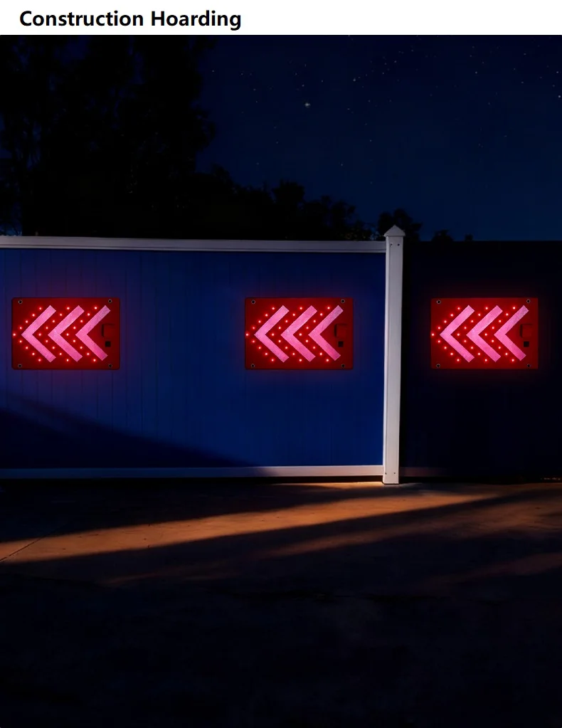 LED Faltbares Warnpfeil-Richtungszeichen Sichtbare Reflektierende Magnetische Anzeige für Straßenbau Notfallreparatur und -beratung – Detail 9