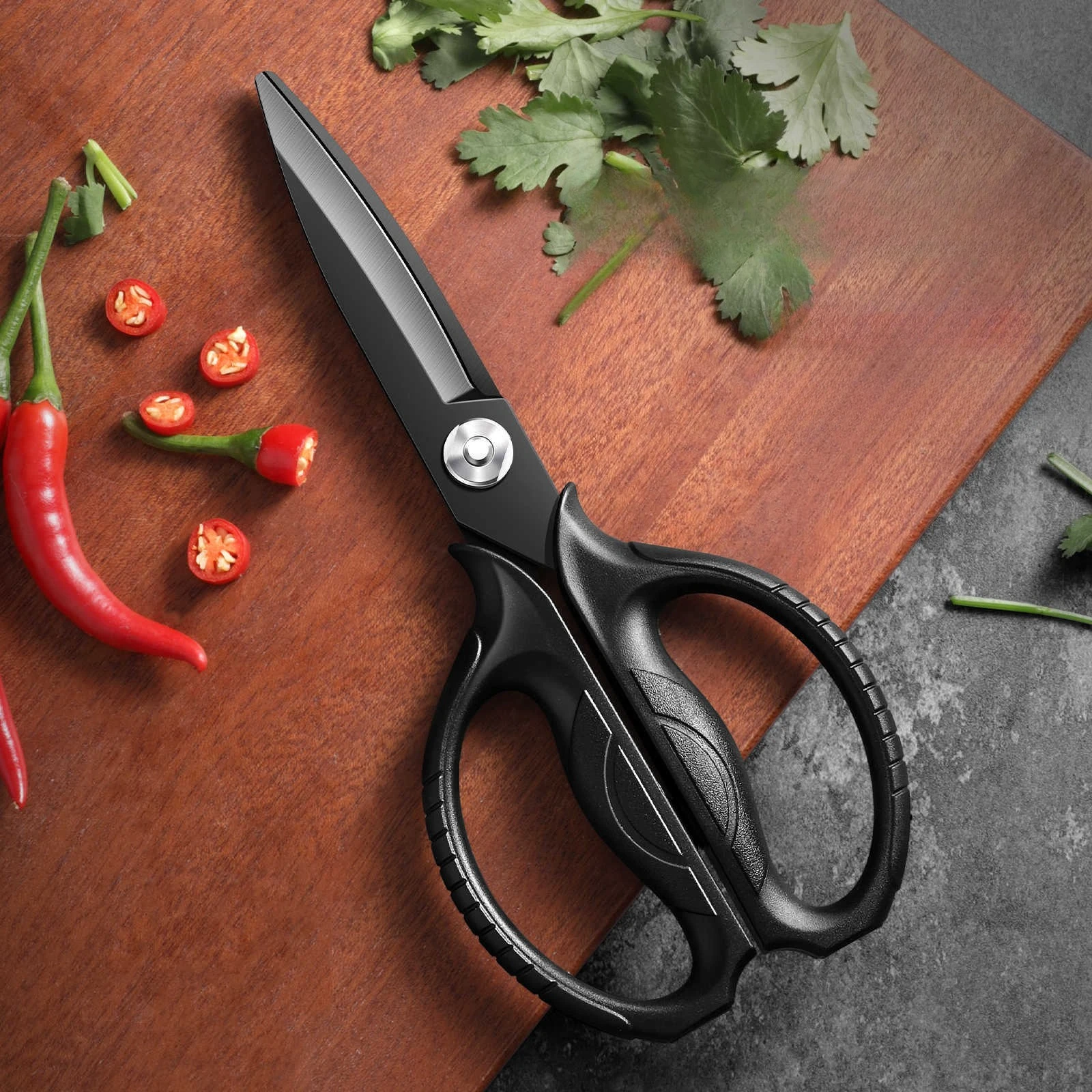 Kitchen scissors, commercial barbecue scissors, stainless steel multifunctional specialized chicken bone scissors