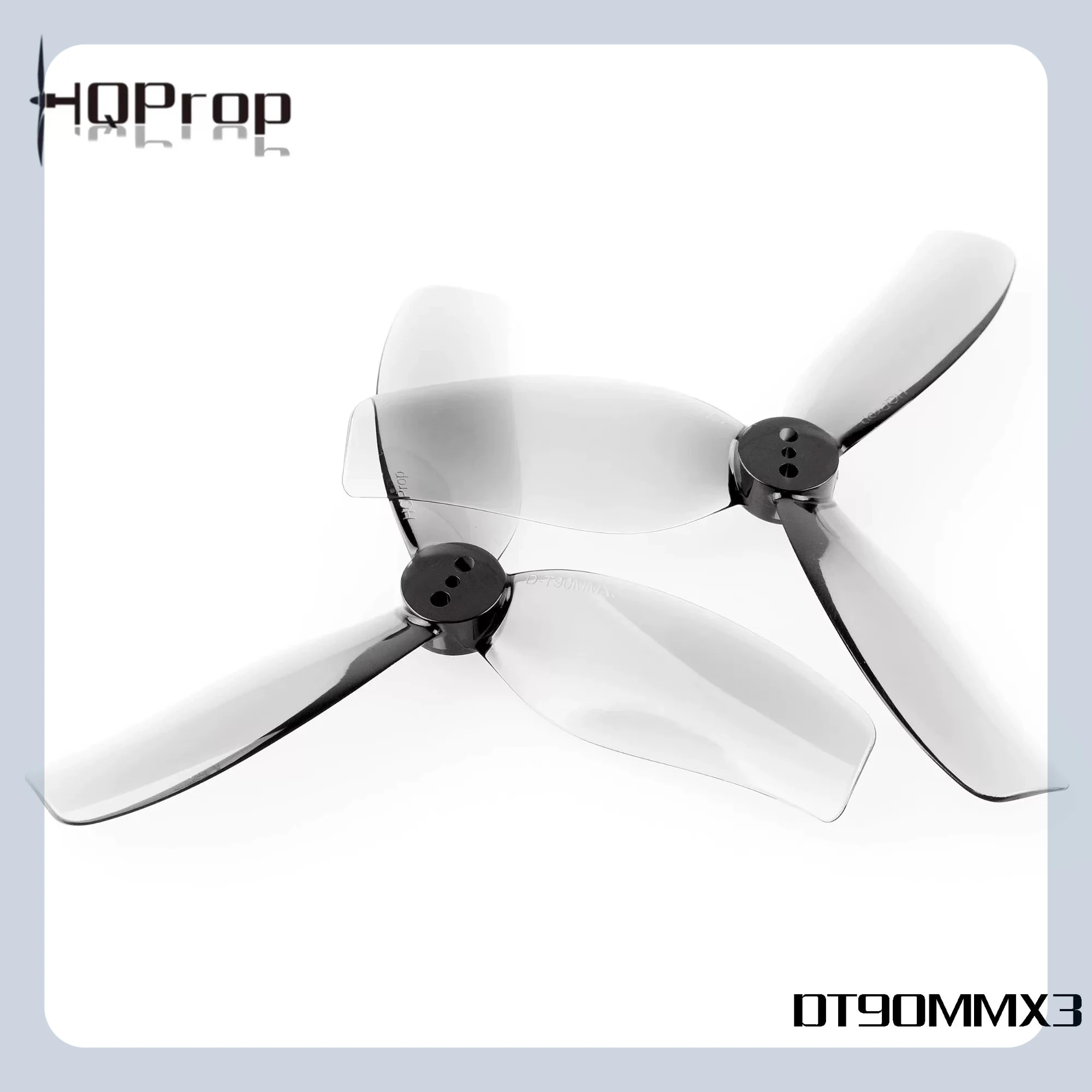 HQProp 3.5-inch 3-Blade Propellers T90 DT90mm×3 Blue Gray for Bee35 C35 FPV Racing Drones RC Plane Freestyle Beginners Toy Gifts