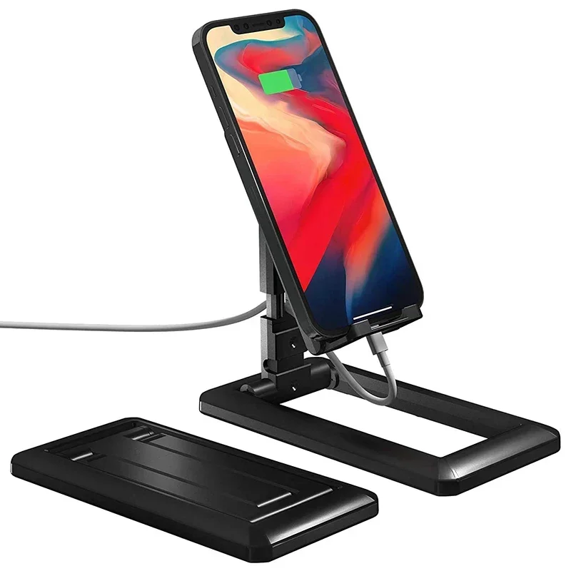 EOENKK Foldable Desktop Phone Holder Stand Mobile Phone Support Adjustable Angle Height Cell Phone Stand Universal for All Smart