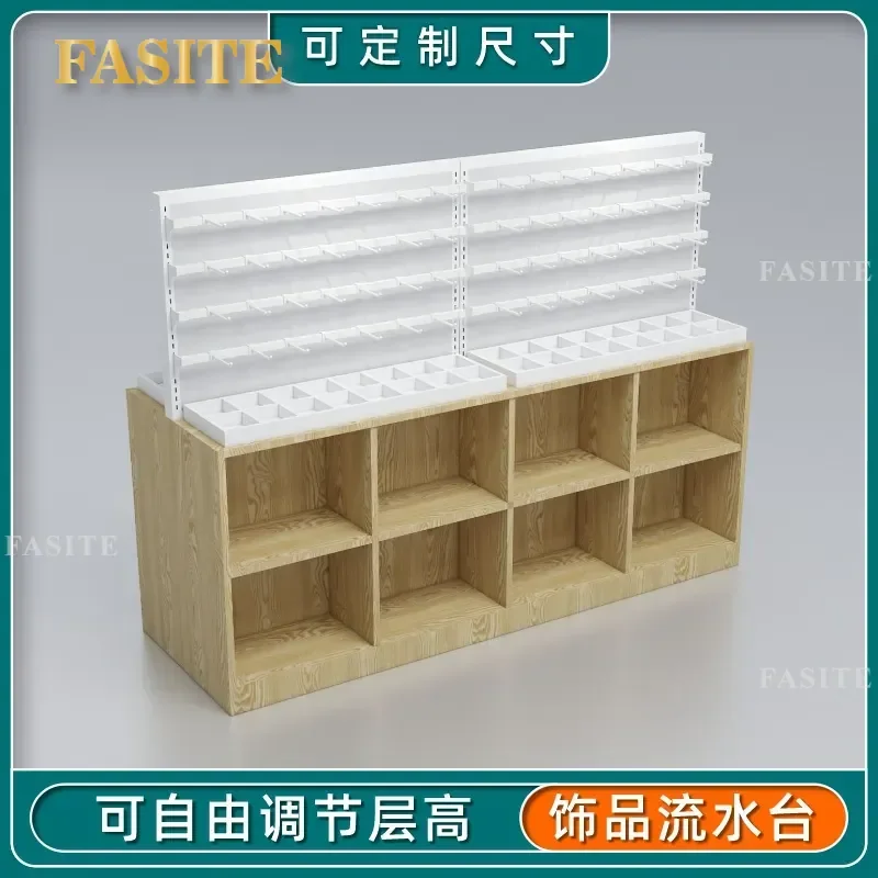 For Jewelry Display Stand Multifunctional Earring Cabinet Boutique Flow Table Middle Showcase Rack Storage Organizer for Shop