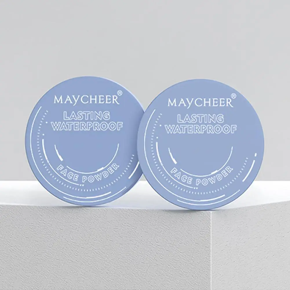 Puder do utrwalania twarzy Długotrwała kontrola sebum Matowy Wodoodporny Gładki Wykończenie twarzy Puder prasowany Korektor Puder sypki Makijaż