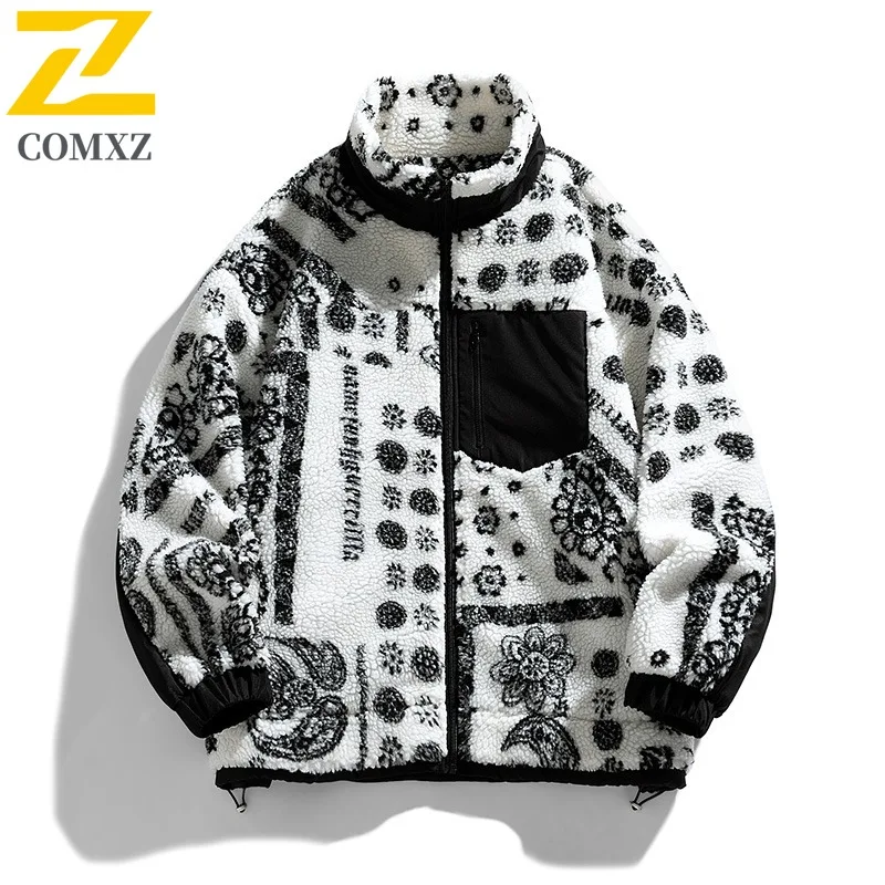 

COMXZ Мужская хлопковая стеганая куртка 2025 г., однотонная стеганая куртка для путешествий, холодных прогулок, для кемпинга, для путешествий, высокое качество, зимняя стеганая куртка