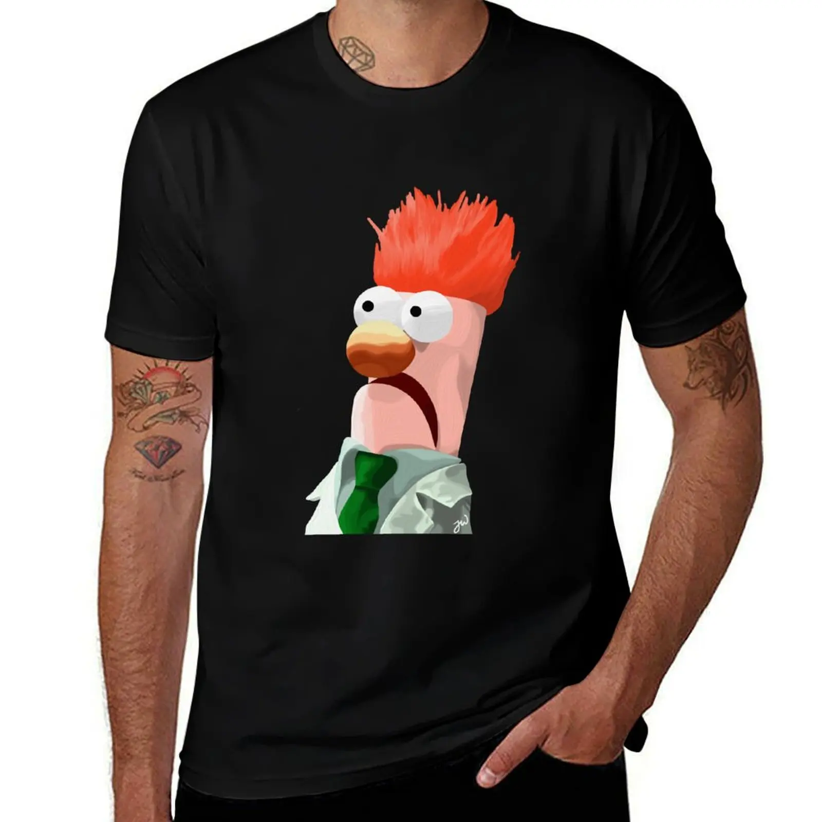 Beaker painting (version 2/2: no background) T-Shirt Tough Fabric Work Tee T-Shirt