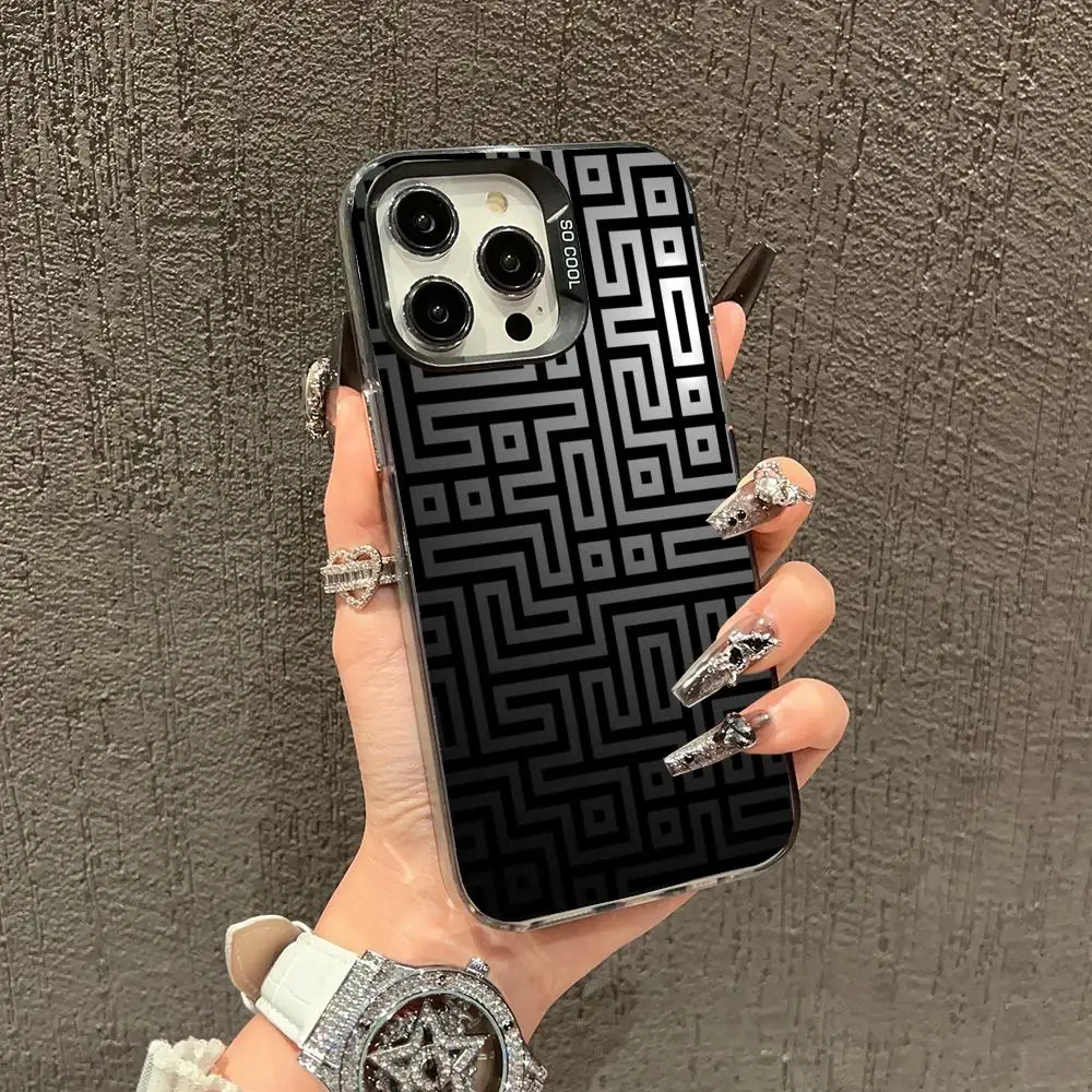 

Maze design Phone Case case for iPhone17 16 15 14 13 12 11 Pro/ Max/Plus shock-proof rear cover anti-fingerprint