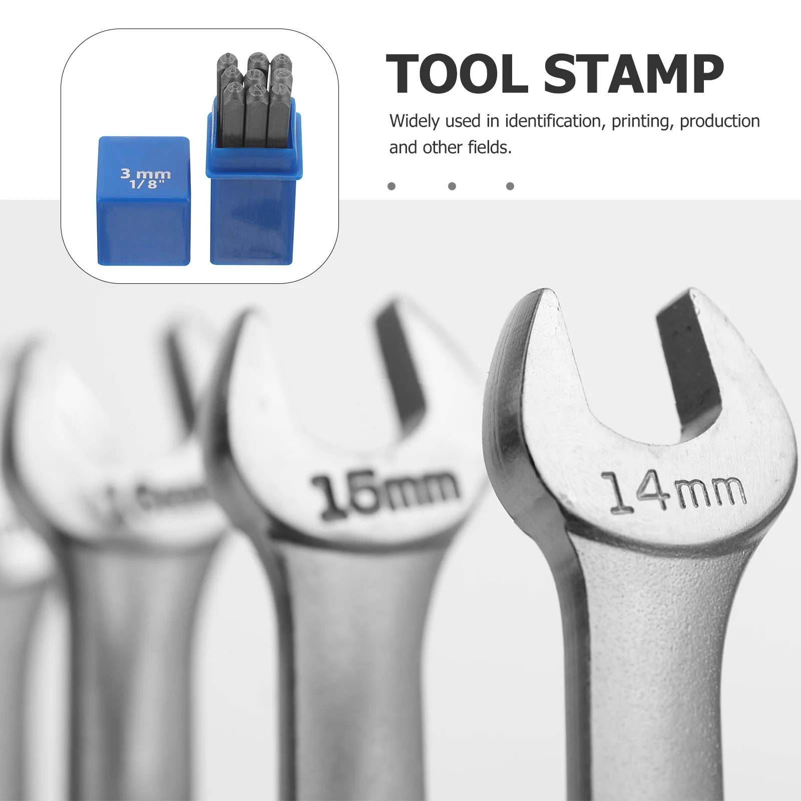 

1 Set 6Mm Alloy Steel Number Punch Stamps Durable Metal Stamping Tools Sturdy Stamp Set For Marking Iron Wood Copper