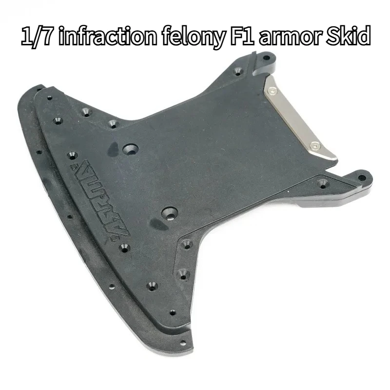 TC4 Titanium Alloy Front Bumper Skid Armor for ARRMA 1/7 Infraction Felony F1 Limitless, Creates Sparks for Drift/Speed Run