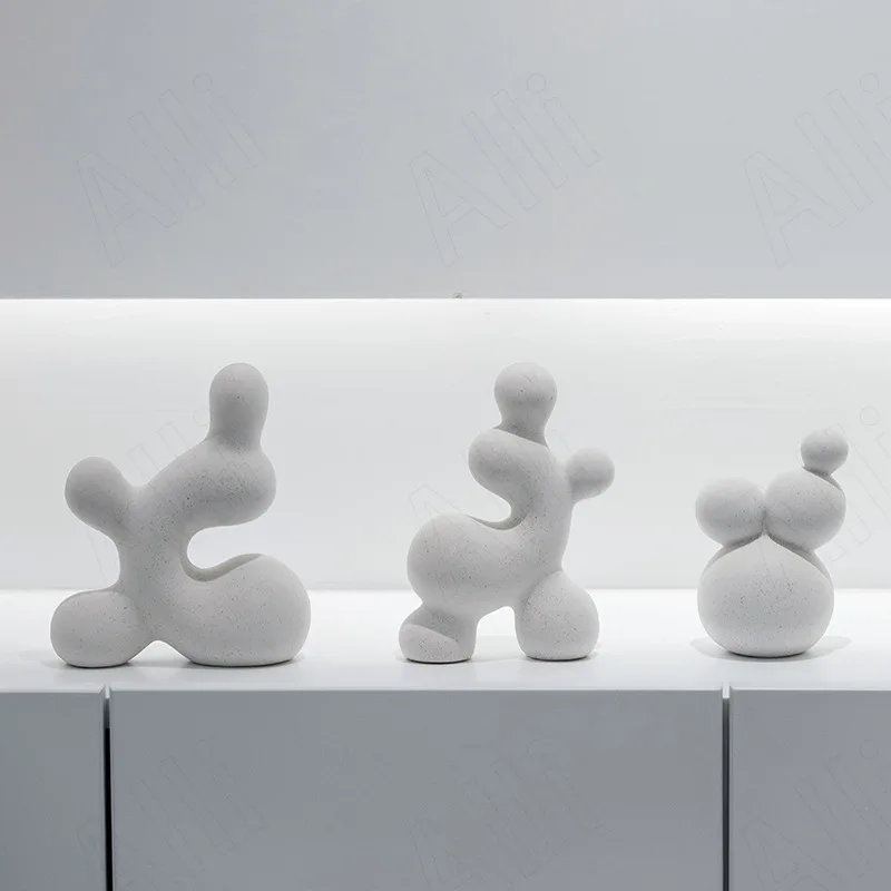 

Светильник лый роскошный керамический орнамент для гостиной, кабинета для телевизора, креативные крючки, настольный шар для ресторана, Современное украшение для дома