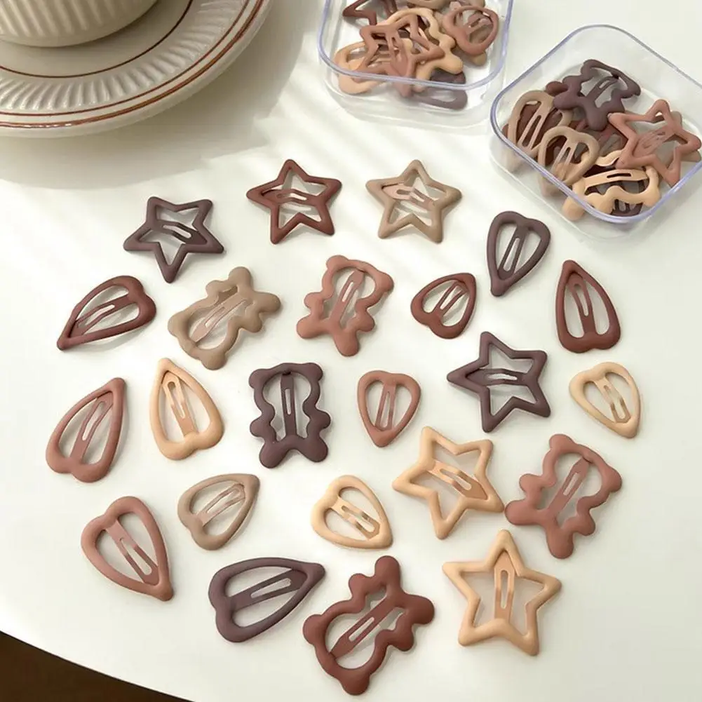 

10pcs/set Baby Girls BB Clip Cute Star Bear Bow Tie Hair Pins Side Hairpin Accessories For Girls Hair Clip Children's Headwear