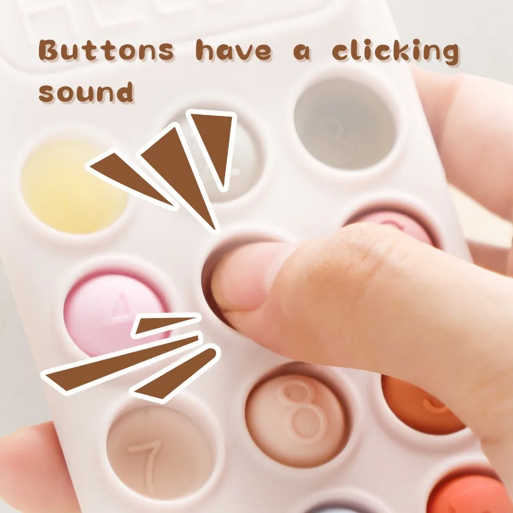 Giocattolo per massaggiagengive per bambini in stile telefono cartone animato Silicone senza BPA Massaggiagengive lenitivo per bambini Protezione delle gengive Simulazione Ciuccio per dormire