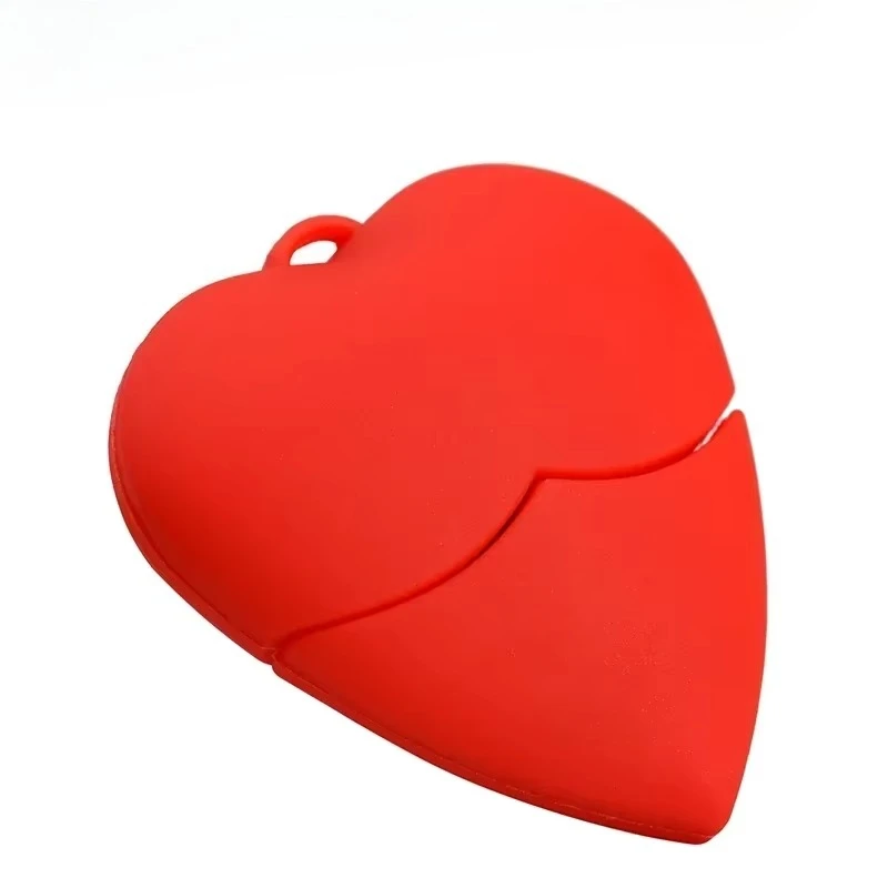 Подарки для детей Red Heart 64 ГБ USB-накопитель Силиконовый 32 ГБ Pen Drives Креативный подарок 16 ГБ Память 8 ГБ Красивый U-диск 2.0