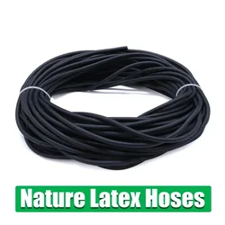 Black 1/3/5M Nature Latex Rubber Hoses ID 1.6 ~18mm High Resilient Elastic Surgical Medical Tube Slingshot Catapult