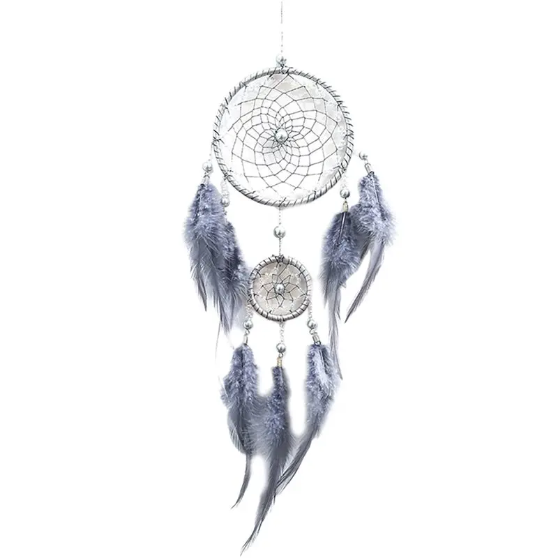 YLS-3X Dream Catcher - Handmade Traditional Feather Wall Hanging Home Decor Ornament Craft Valentine's Day Gifts For Friends